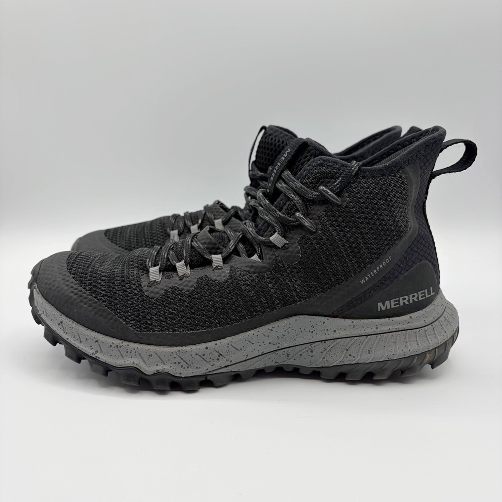 Merrell Bravada Mid Boots Womens Black Waterproof Ankle Hiking J034230 SIZE 6